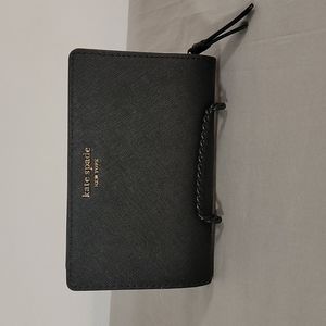 NEW Kate Spade Med Bifold Wallet Black WLRU5440